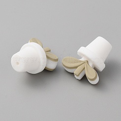 Perles de silicone écologiques de qualité alimentaire pour pot de feuilles&nbsp;SIL-WH0014-18A