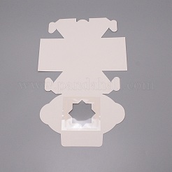 Quadratische Bonbonboxen aus Kraftpapier&nbsp;CON-WH0081-28