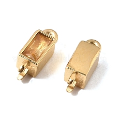 12 Farbe 304 Edelstahl Pavé Zirkonia geometrische Verbindungsanhänger&nbsp;SA-CBAFEA1-01D-G