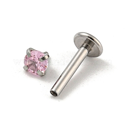 Orecchini a perno filettati in acciaio inossidabile 304&nbsp;EJEW-NH0001-01B-01