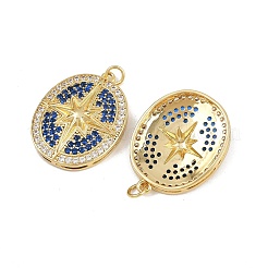 Pendentifs avec zircon cubiques à micro-pavés en laiton&nbsp;KK-L240-20G