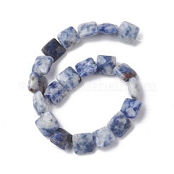 Natürliche blaue Fleck Jaspis Perlen Stränge&nbsp;G-K359-B19-01
