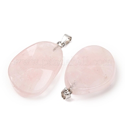 Pendentifs de quartz rose naturel&nbsp;GG-K002-05K