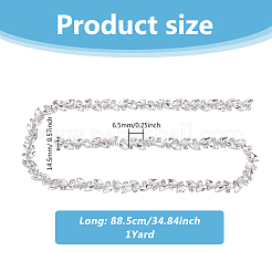Handgefertigte Glasperlen Strass Ketten&nbsp;FIND-WH0161-66A