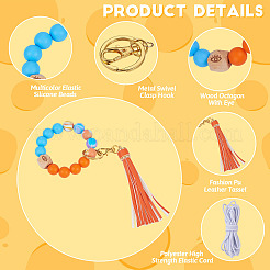 Kit de fabrication de bracelet porte-clés bricolage&nbsp;DIY-TA0004-20