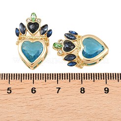 Ottone con pendenti in strass di vetro&nbsp;KK-G552-05G