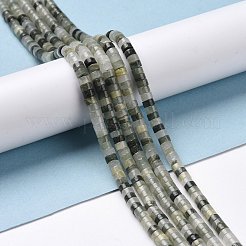 Natürliche Jaspe-Perlenstränge mit grüner Linie&nbsp;G-P468-12