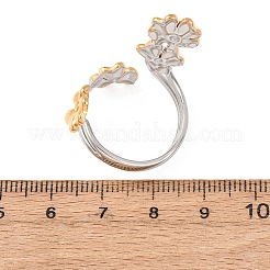 Anelli polsini aperti in acciaio inossidabile 304 per donna&nbsp;RJEW-K321-03C