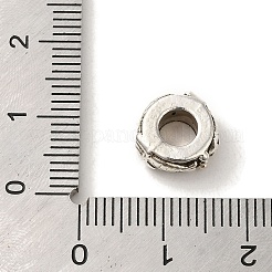 Tibetische Stil Legierung Großlochperlen&nbsp;TIBEP-L021-25AS
