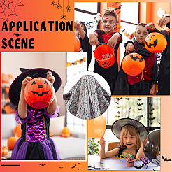 Polyester-Netzstoff mit Halloween-Motiv&nbsp;DIY-WH0622-367B