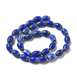 Chapelets de perles vernissées de millefiori manuelles&nbsp;LAMP-F035-12F