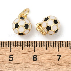 Pendentifs d'émail en laiton &nbsp;KK-P294-38G-01