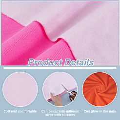 Tissu velours lumineux super doux&nbsp;DIY-WH0888-446B