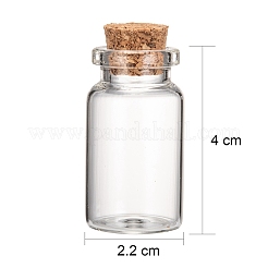 Glas Glasflaschen Wulst Behälter&nbsp;AJEW-S074-02B