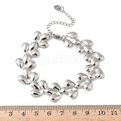 Bracelets à maillons en acier inoxydable 304 pour femmes&nbsp;BJEW-D344-03P