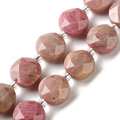 Chapelets de perles en rhodonite naturelle&nbsp;G-C116-A179-01B