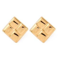 Orecchini a bottone in acciaio inossidabile 304 per donna&nbsp;LS-EJEW-F357-03G-03