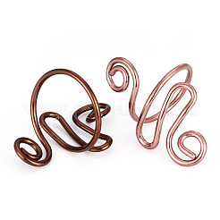 2 Stück 2 Farben Eisen-Garnführungs-Fingerhalter&nbsp;DIY-TA0011-15