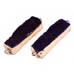 Natürliche druzy Achat verbindet Steckverbinder&nbsp;G-T131-89B