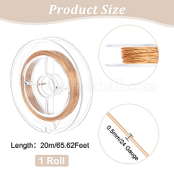 Fil de cuivre pour la fabrication de bijoux&nbsp;CWIR-WH0016-03