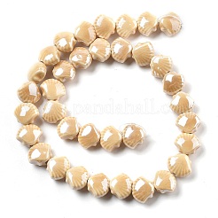 Perline di porcellana smaltata&nbsp;PORC-Q002-01G