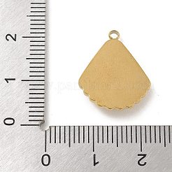 Pendentifs en strass en acier inoxydable 304&nbsp;STAS-I322-38G-01