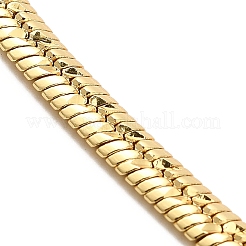 Collar de cadena de espiga de latón chapado en rack&nbsp;BJEW-D058-01G