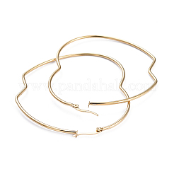 Boucles d'oreilles créoles en acier inoxydable 201&nbsp;EJEW-I245-24A
