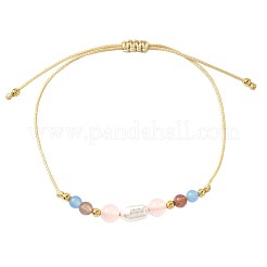 Armband aus Natursteinen und Imitationsperlen&nbsp;UH6167