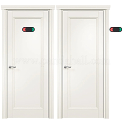 14 panneau de porte indicateur coulissant en acrylique rouge vert&nbsp;AJEW-WR0003-20B
