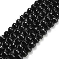 Natürlichen Obsidian Perlen Stränge&nbsp;G-C280-B11-6mm