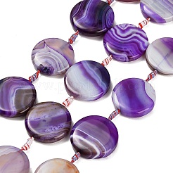 Colliers de perles en agate rubanée naturelle&nbsp;GG-CBAE0EB-06A