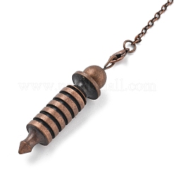 Pendenti a forma di proiettile appuntito grande in ottone per rabdomante&nbsp;KK-H491-09R