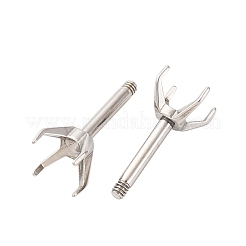 Boucles d'oreilles à tige en acier inoxydable 304&nbsp;STAS-B091-02C-05P