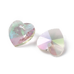 Breloques transparentes en verre à facettes&nbsp;RGLA-L026-B15