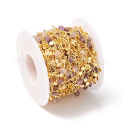 Chaînes de perles de colonne d'améthyste naturelle&nbsp;CHC-K012-01G-02