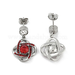 Boucles d'oreilles à tige en forme de fleur en acier inoxydable 304&nbsp;EJEW-A119-05P