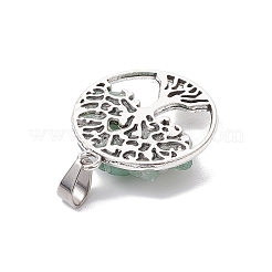 10 pièces 10 styles de pendentifs en pierres précieuses naturelles mélangées&nbsp;PALLOY-JF02836