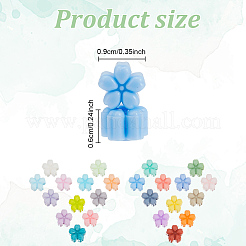 24 Farben Sakura-Siegelwachspartikel&nbsp;DIY-WH0308-514