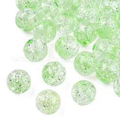Perles en acrylique transparentes craquelées&nbsp;LS-CACR-N002-25B
