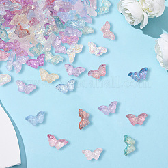 200pcs transparente sprühlackierte Glasperlen&nbsp;GLAA-PA0001-14