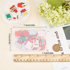 25pcs 5 Arten undurchsichtige Harzanhänger&nbsp;RESI-SC0002-34