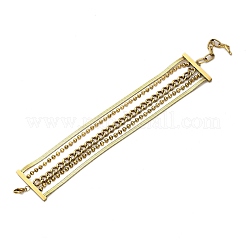 Mehrreihige Armbänder aus 304er Edelstahl für Damen&nbsp;LS-BJEW-Q040-04G