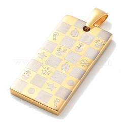 Weihnachtsanhänger aus Ionenbeschichtung (IP) 304 Edelstahl&nbsp;STAS-Z098-39G