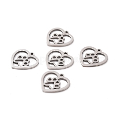 Pendentifs en acier inoxydable 201 anti-ternissement&nbsp;STAS-T046-JN253-1