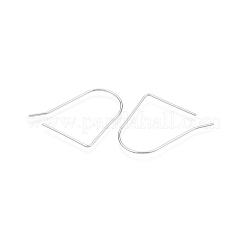 Ganci per orecchini in argento sterling anti-ossidazione rodiato 925&nbsp;STER-N016-33P