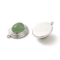 Pendenti avventurina verde naturale&nbsp;STAS-L025-006P-02