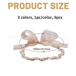 3 Stück 3 Farben Nylon-Hutbänder&nbsp;DIY-CA0007-93