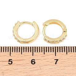Messing Zirkonia Creolen&nbsp;EJEW-A156-13A-G