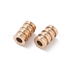 Ionenplattierung (IP) 304 Edelstahlrohrperlen&nbsp;LS-STAS-WH0055-03RG